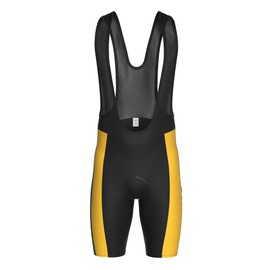 INBIKE Men's Cycling Bib Shorts with Seat Padding Black Yellow Breathable Quick-Drying Cycling Clothing for Road Bike Mountain Bike Bicycle S125, black / yellow, XXL