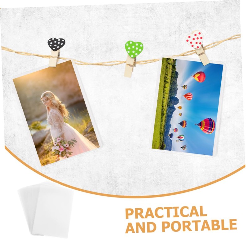 Operitacx 100pcs Photo Laminating Sheets 3 X8mil Waterproof Plastic Laminating