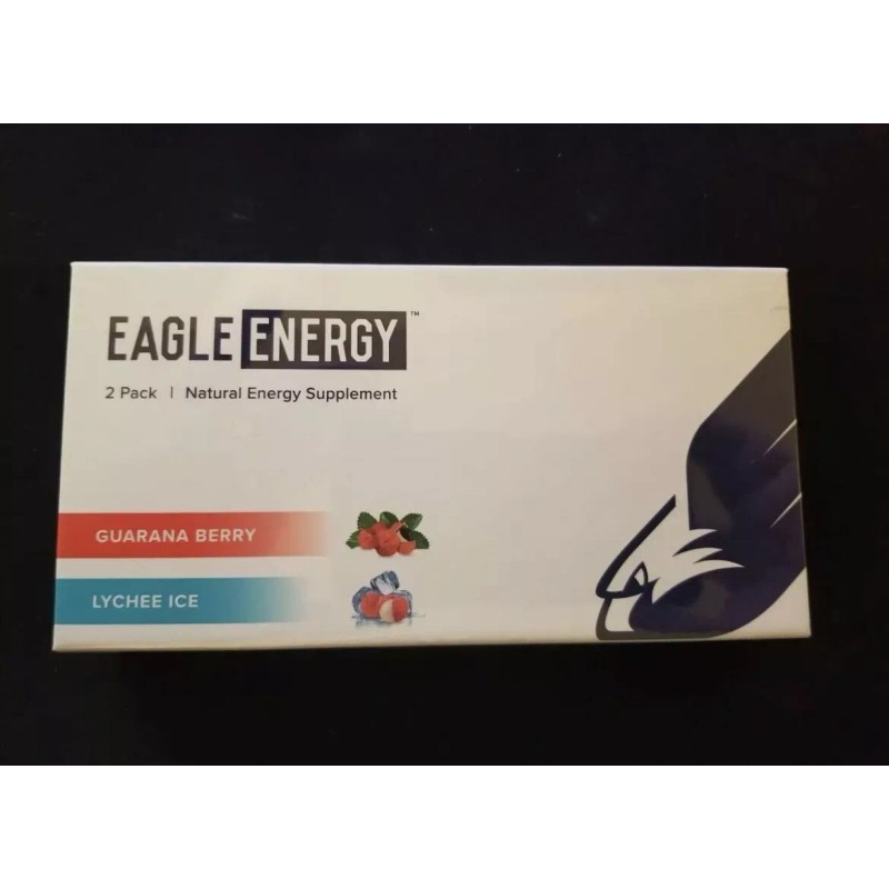 Eagle Energy 2 Pack natural energy supplement inhaler Berry Lychee