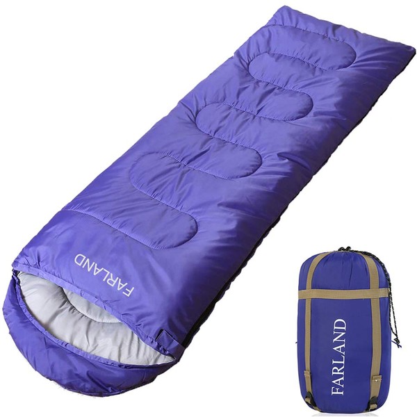 FARLAND Sleeping Bags for Adults Teens Kids with Compression Sack