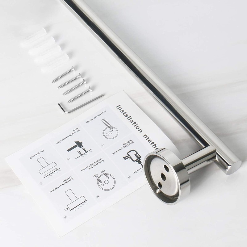 YUET Towel Rail 30CM Chrome Hand Towel Holder Bar Bathroom