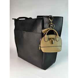 Sanxiner Keychain Coin Purse for Women,Cute Change Purse with Keyring Unique Purse Charms Small Coin Pouch Mini Purses Keychain Wallet with Tassels, Grey, Mini Handbag