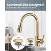 Kitchen Sink Hole Cover, 2 PCS Faucet Plate Stopper, Countertop