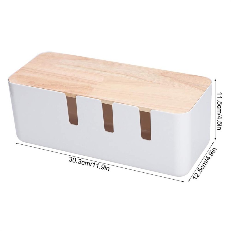 Cable management box, 11.9 x 4.9 x 4.5 inch cable