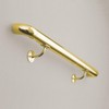 Lavi Industries 00-301/1H Polished Brass Standard Handrail Bracket 1-1/2" OD