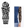 Fake Tribal Totem Temporary Sleeve Tattoos for Men Women,4-Sheet