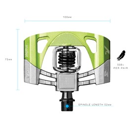 クランクブラザーズ(CRANK BROTHERS) 超軽量 ビンディングペダル マレット2 V2 ブラック 574627