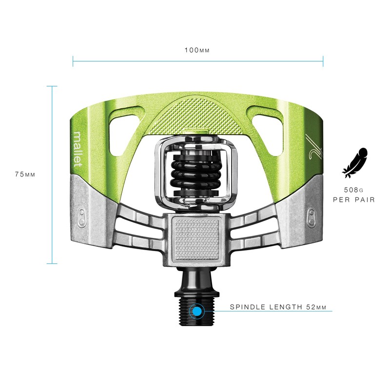 クランクブラザーズ(CRANK BROTHERS) 超軽量 ビンディングペダル マレット2 V2 ブラック 574627
