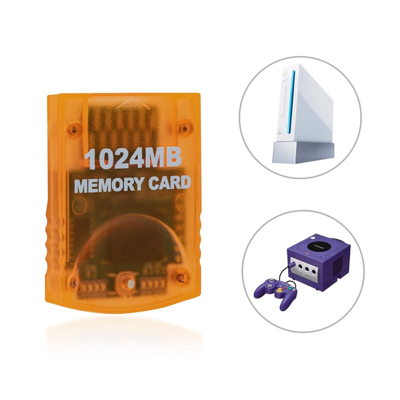 Mcbazel 1024MB Compatible Wii GameCube Memory Card Large Capacity for