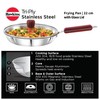 HAWKINS Tri-ply Stainless Steel Frying Pan 22 cm with Glass