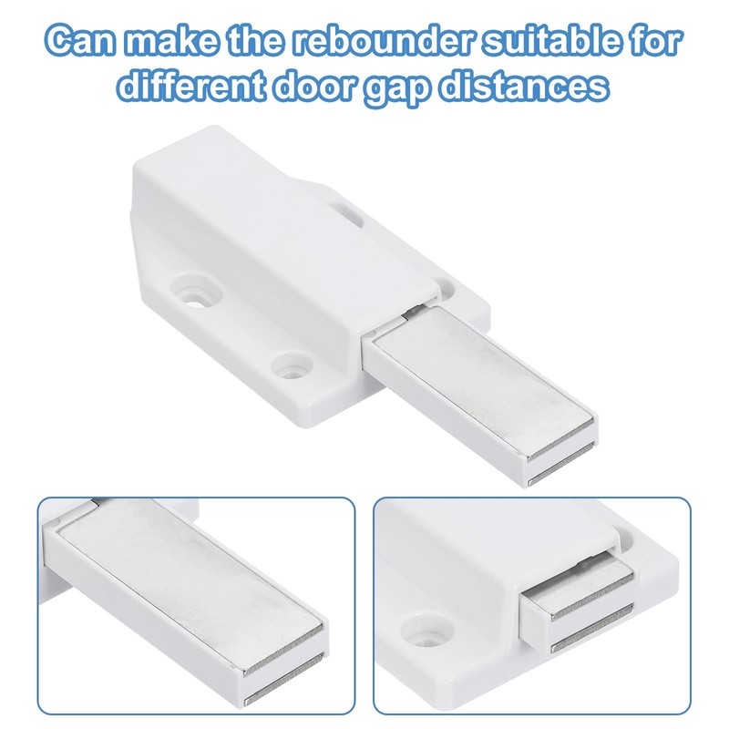 sourcing map 2 Pcs Magnetic Push Latches for Cabinet Door,