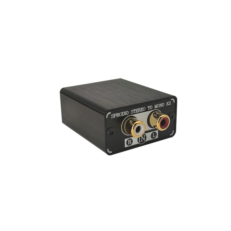 SPRODIO Single Stereo to Dual Mono Audio Converter Mono Out，RCA