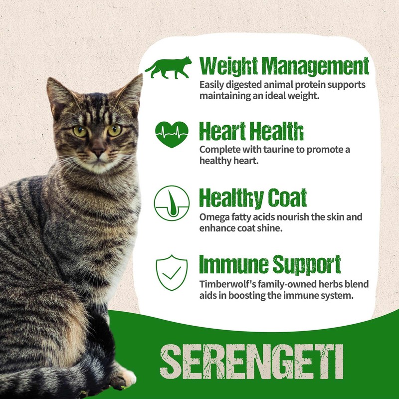 Timberwolf Serengeti Chicken Recipe Dry Cat Food 2.2lb