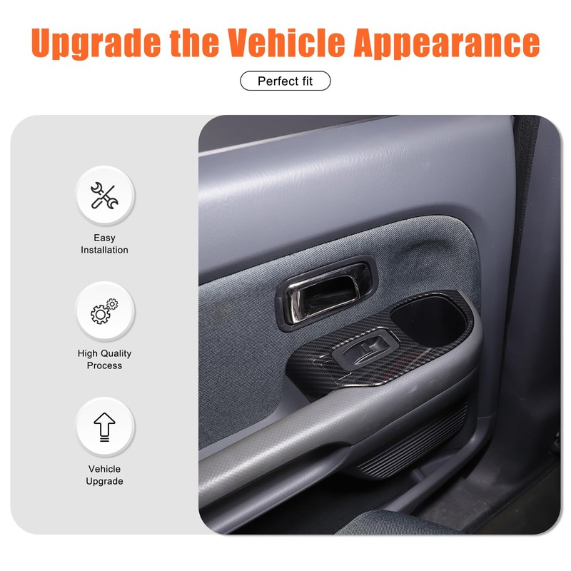 Heutamo Door Window Lift Switch Button Panel Cover Trim Compatible