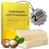larum sports Solid Shower Soap Men Lime Macadamia, Solid Shower
