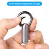 Titanium Keychain Pill Holder,Portable Mini Pill Case, Waterproof Small Pill