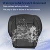 NLQR Front Driver Bottom Replacement Seat Cover Black Microfiber Leather