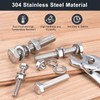 sourcing map M8 x 45mm Hex Head Screws Bolts, Nuts,