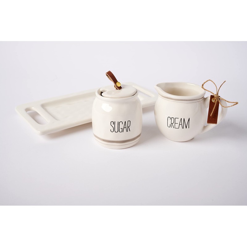 Mud Pie Bistro Cream and Sugar 5 Piece Set