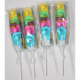 Peeps Marshmallow Rainbow Pop, Peeps on a Stick 4 Ct (Pack of 4)