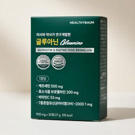 Healthy Baum Gluanine Bromelain 30 tablets 1 / 헬씨바움 글루아닌 브로멜라인 30정 1개
