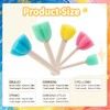 20 Pcs Foam Brush Sponge Brush Round Sponges Brushes Set