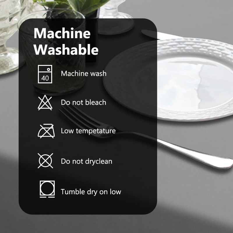 AUAUY Table Cloth Wipe Clean Rectangular 140x100 cm, Wipeable Waterproof