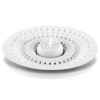 Meadow Lane Self-Sealing Hair Catcher for Multiple Drain Sizes, White