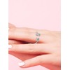 2 PCS Initial Rings for Women Adjustable Letter A Ring