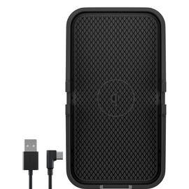 Goobay 60471 Kfz Wireless Charger 15W Qi Ladestation / kabelloses Ladegerät 15W / Induktive Ladestation Auto / Induktionsladegerät mit Handyhalter