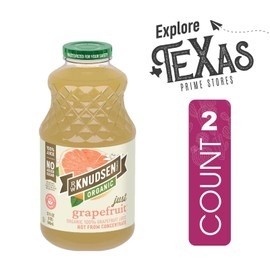 R.W. Knudsen Organic 2-Pack Organic Just Grapefruit Fruit Juice 100% USDA 32 fl oz Glass Bottle + 1 Utility Freebie by Lavinia