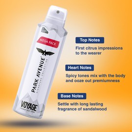 Park Avenue For Men Body Deodorant Super Saver Mega Voyage, 220Ml