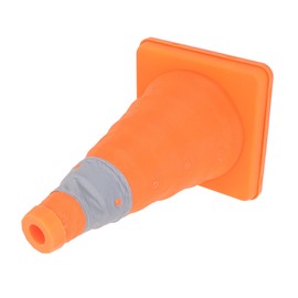 Stretchable Collapsible Traffic Safety Cones Traffic Cones for Parking Lot Orange Construction Cones with Reflective Collars Reinforced Base, Folding
