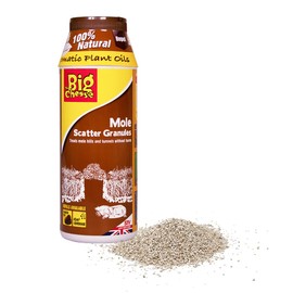 The Big Cheese Mole Scatter Granules - 450g, Natural/ Biodegradable Eﬀective Mole Deterrent Harmless to Animals and the eEnvironment Treat Gardens up to 45 sq m. Ready-To-Use
