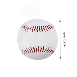 ZYYRSS Practice Baseballs, Blank Baseball, Standard 9” Adult Youth Leather Covered Soft Balls for Team Game Competition Pitching Catching Training, 6 Pack