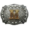 New Initial Letter M Belt Buckle for Men Boucle de