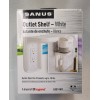 Sanus 1-Gang Specialty Size Outlet Shelf White Plastic Indoor Wall
