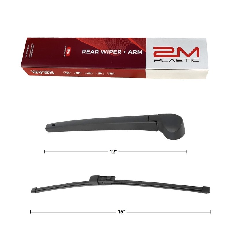 2M PLASTIC Rear Wiper Arm Blade Factory OEM Style Replacement
