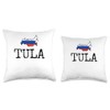 Tula Souvenir Russia Vacation Russian Women Men Travel Throw Pillow