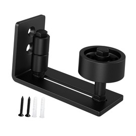 NOLITOY 1 Set Sliding Barn Door Hardware with Adjustable Metal Stopper Door Stopper Versatile Floor Guide for Agricultural and Industrial Use