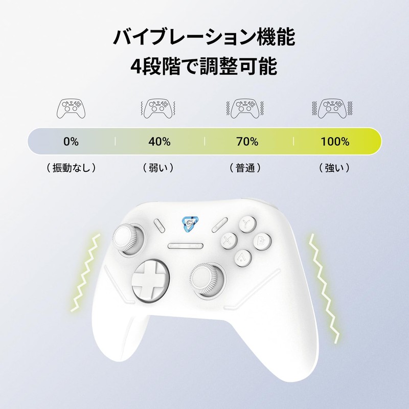 GRAPHT Omni コントローラー 【ホワイト】ホールエフェクト センサー 搭載 ポーリングレート 1000Hz モーションセンサー ジャイロ