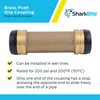 SharkBite 1-1/2 Inch Slip Coupling, Push to Connect Brass Plumbing