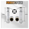 JOYCOURT 14mm&16mm Magnetic Swivel Spark Plug Socket, Thin Wall 3/8