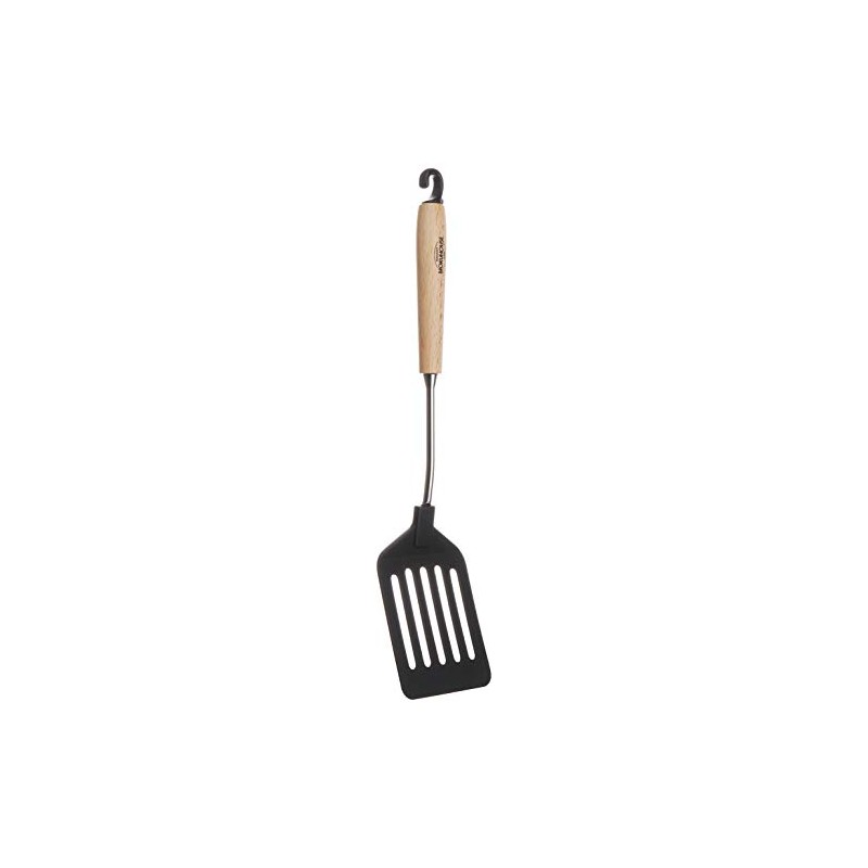 Suncraft BM-210 Turner Spatula, Nylon, Made in Japan, Natural Wood