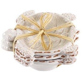 Mud Pie Turtle Shaped Dip Bowls, Mini, Set of 3