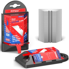 DIYSELF Utility Knife Blades - 200-Pack Sk5 Steel, Box Cutter Blades Refills with Dispenser, Utility Blades, Box Knife Blades, Blades for Box Cutter, Razor Knife Blades, Utility Razor Blade