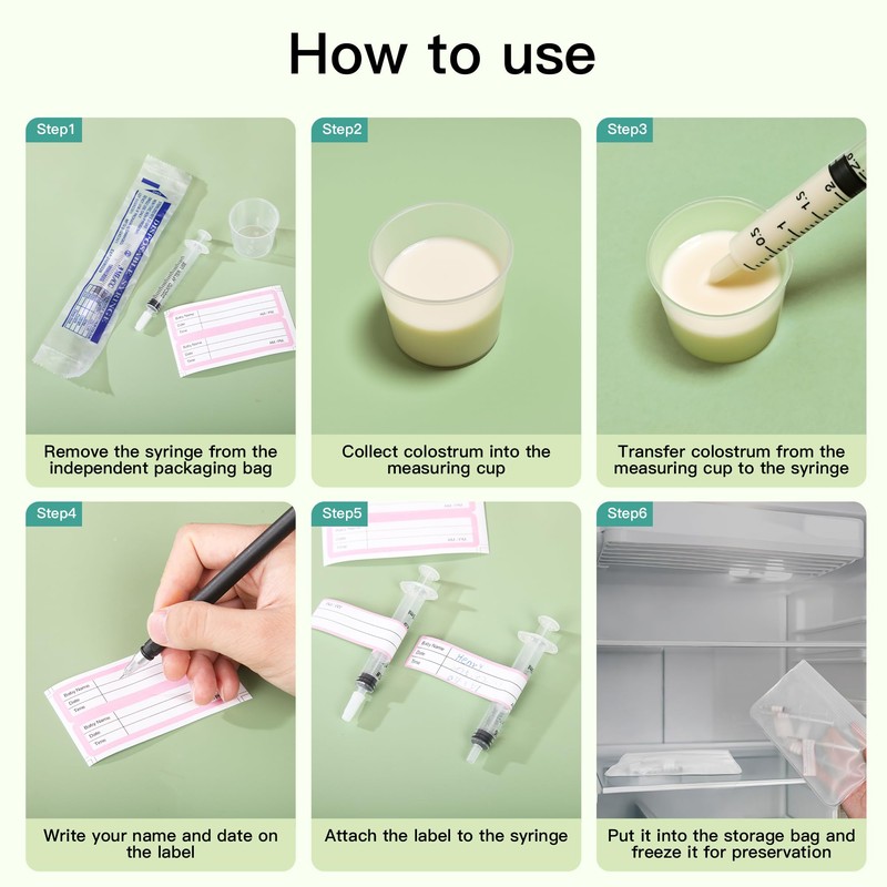 Gesumu Colostrum Collector Kit 50 Sets,1 ml