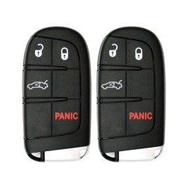 Lot 2X New Replacement Proximity Keyless Entry Remote Key Fob Compatible with & Fit for Dodge Chrysler