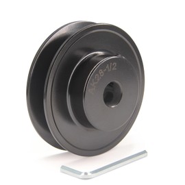 Zeberoxyz AK28 Single Groove Web Sheaves,2.8" OD 1/2" Bore V-Belt Sheave Cast Iron for V-Belt (1/2"Bore-2.8"OD, 1 Groove)