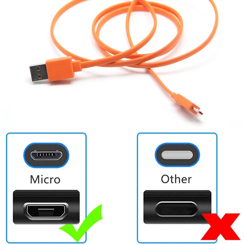 Aquelo USB Fast Power Charger Charging Cable Cord for JBL